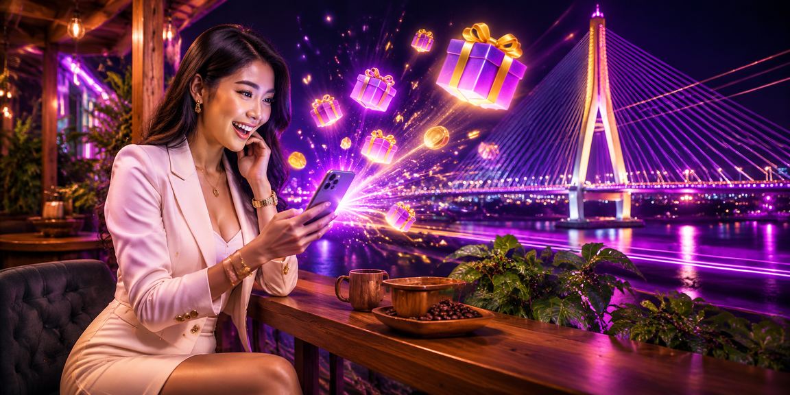 Người dùng tại Cần Thơ nạp tiền vào tài khoản cá cược qua điện thoại bên ly cà phê buổi sáng