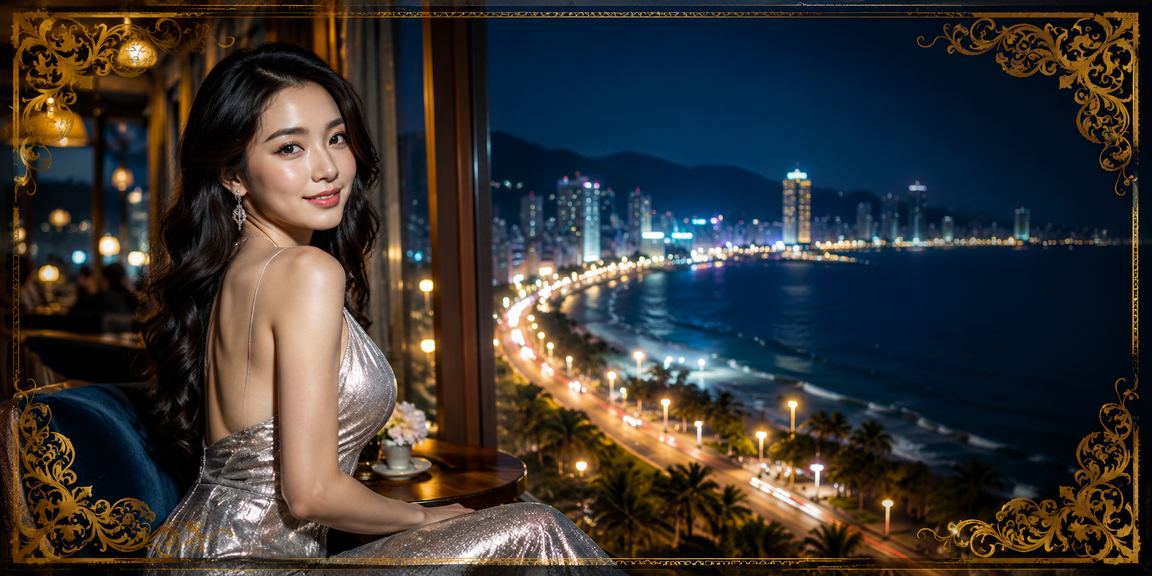 Người dùng tìm hiểu chính sách bảo mật 8kbe bên tách cà phê nhìn ra bờ biển Nha Trang